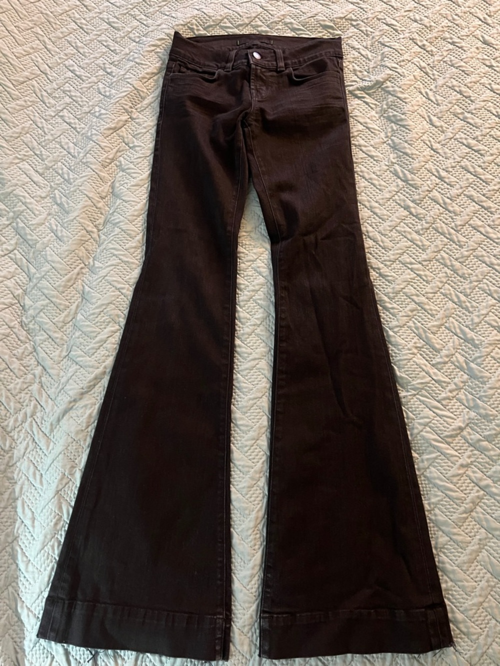 J Brand Lovestory Black Flared High-Rise Jeans